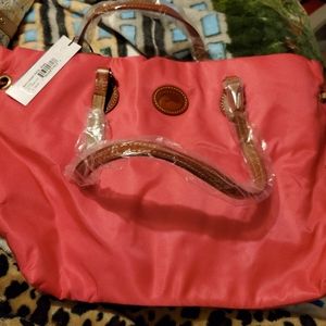 Dooney and Burke pink tote purse